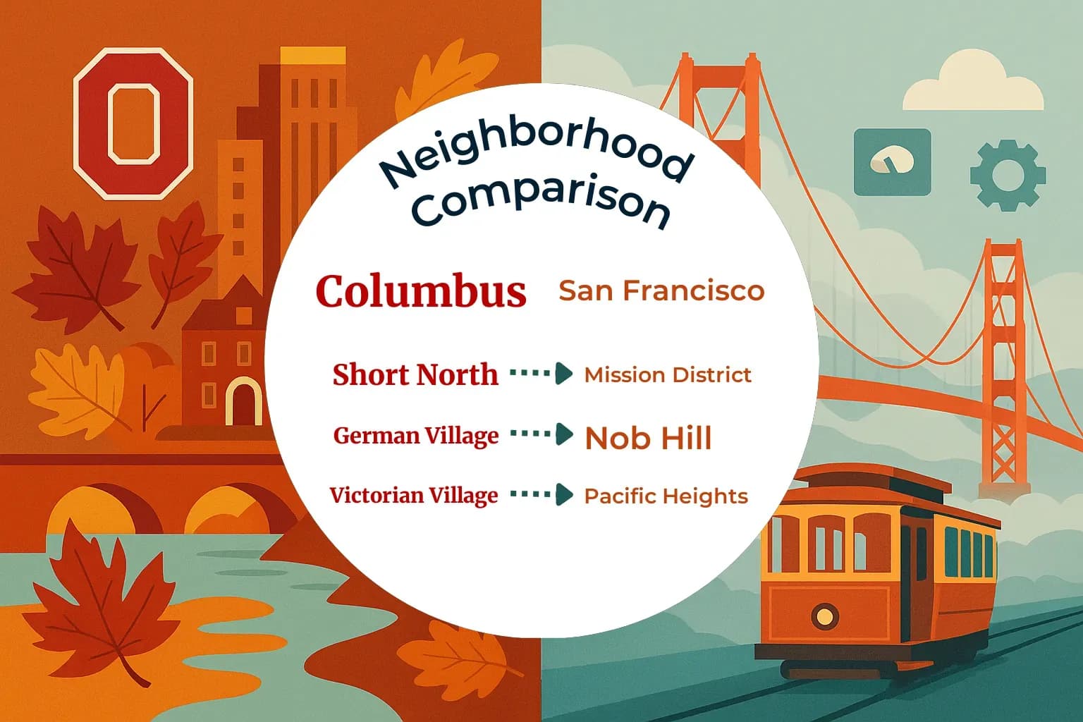 Columbus vs San Francisco Neighborhood Comparison