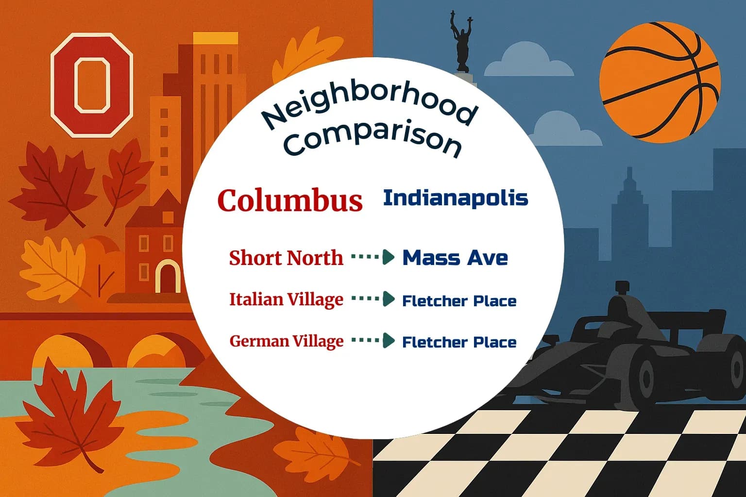Columbus vs Indianapolis Neighborhood Comparison