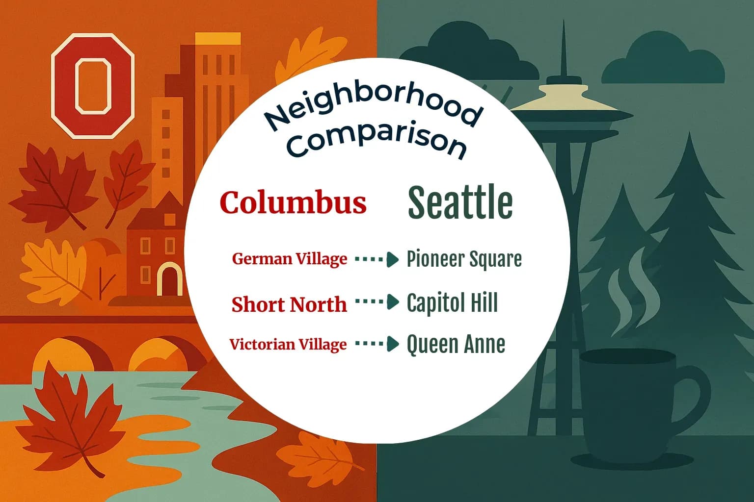 Columbus vs Seattle Neighborhood Comparison