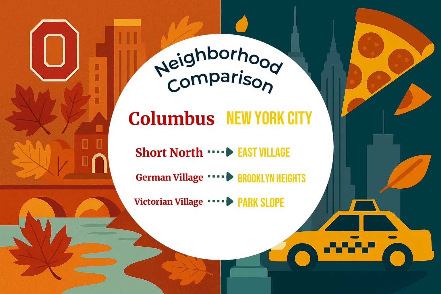 Columbus vs New York City Neighborhood Comparison