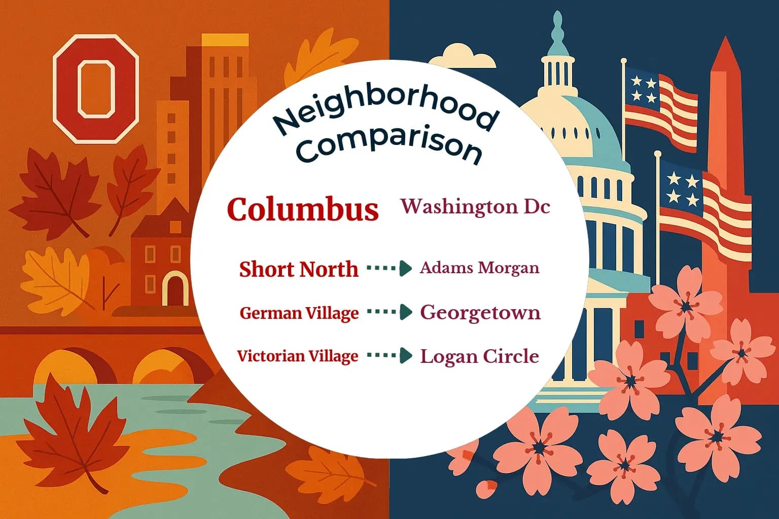 Columbus vs Washington DC Neighborhood Comparison