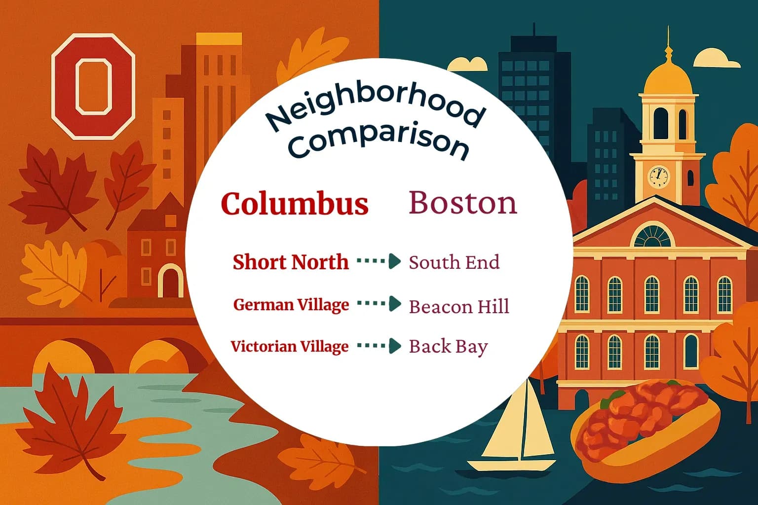 Columbus vs Boston Neighborhood Comparison