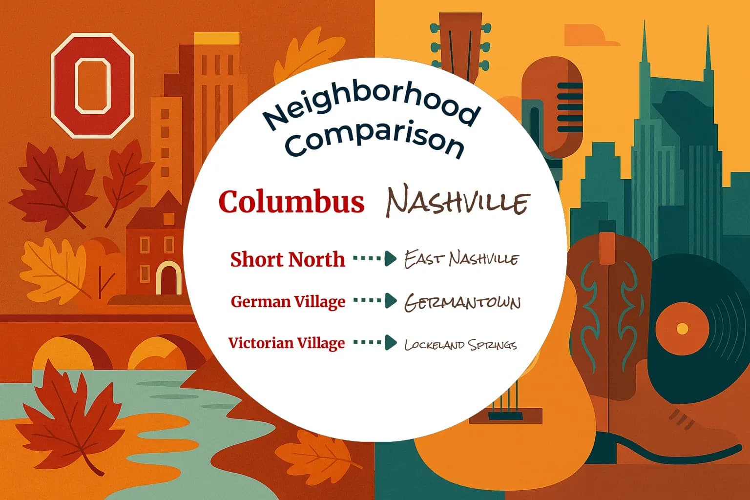 Columbus vs Nashville Neighborhood Comparison