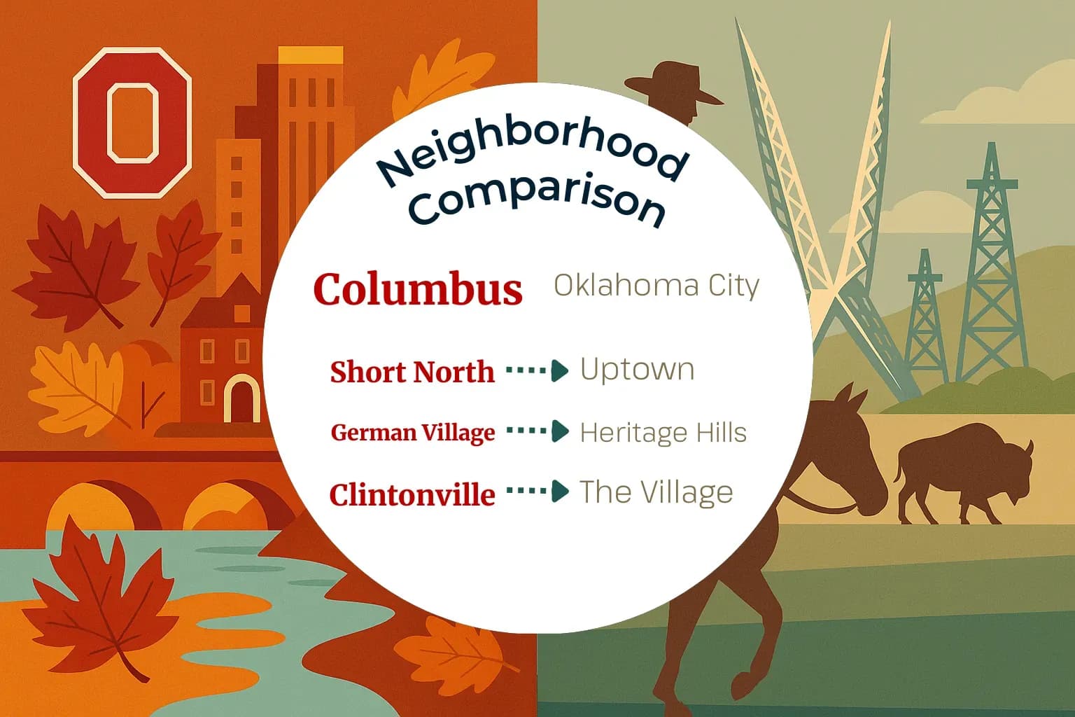 Columbus vs Oklahoma City Neighborhood Comparison