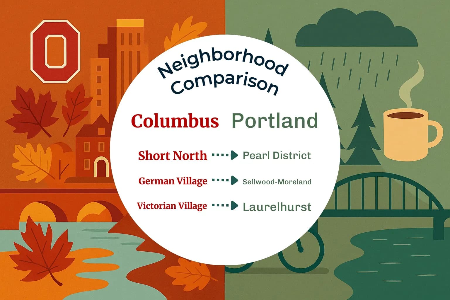 Columbus vs Portland Neighborhood Comparison