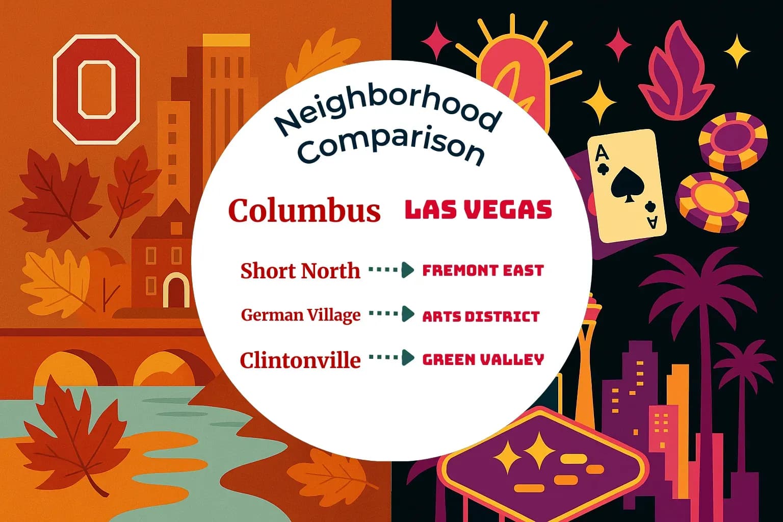Columbus vs Las Vegas Neighborhood Comparison