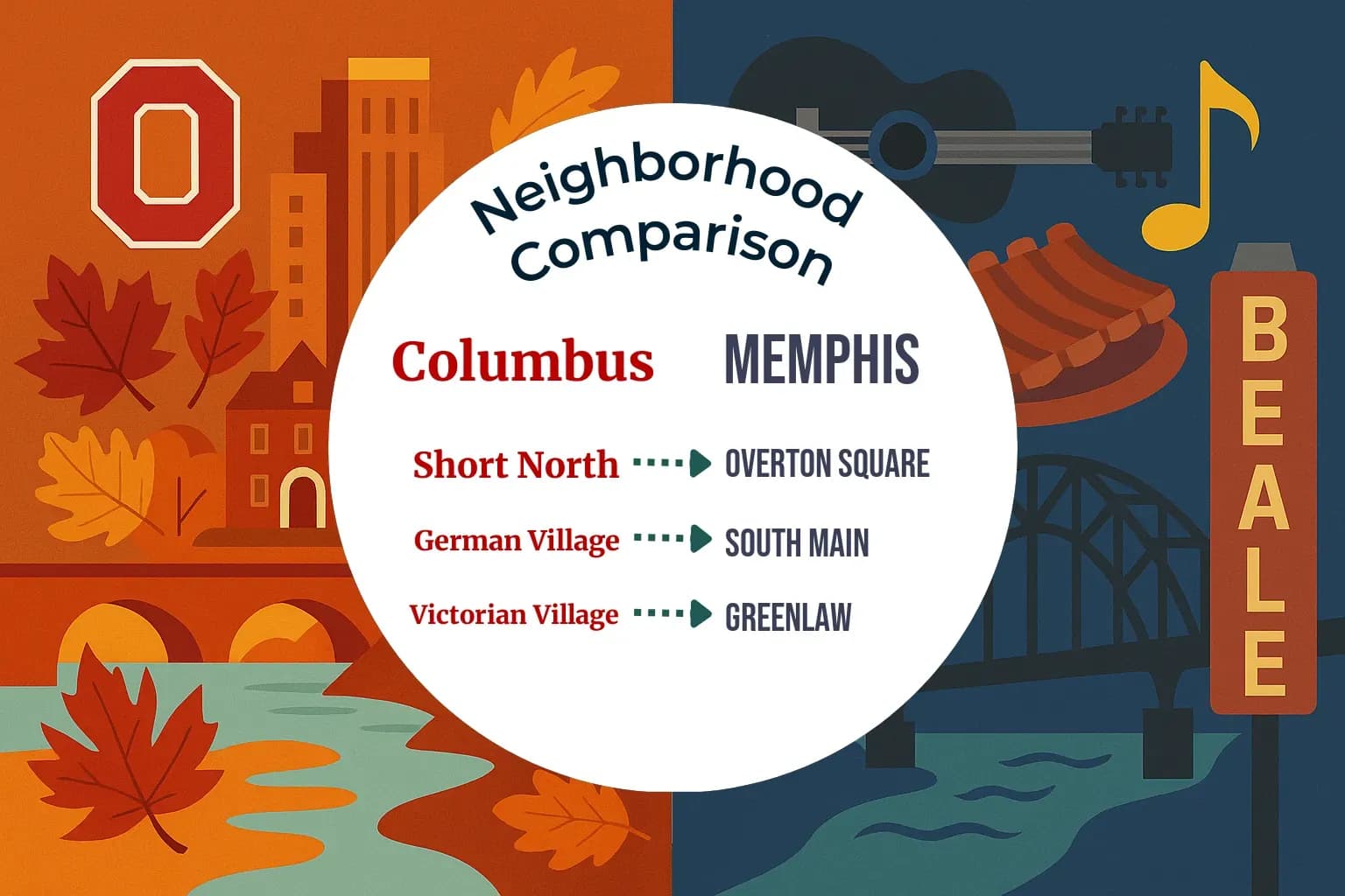 Columbus vs Memphis Neighborhood Comparison