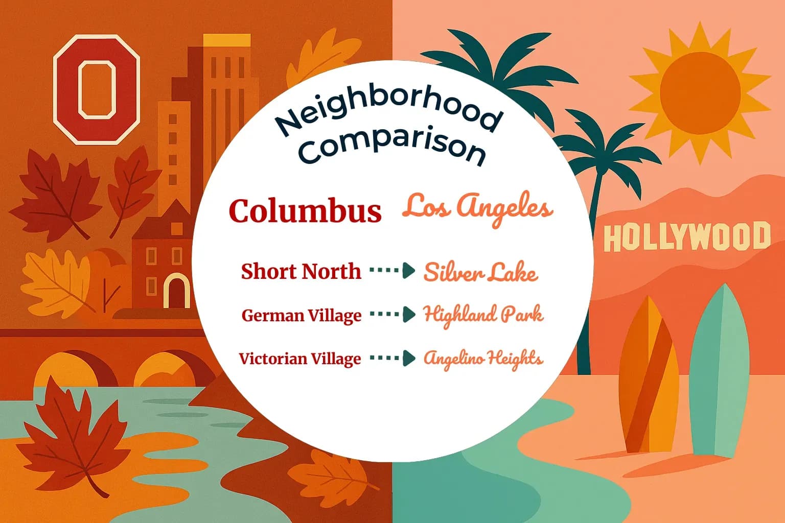 Columbus vs Los Angeles Neighborhood Comparison