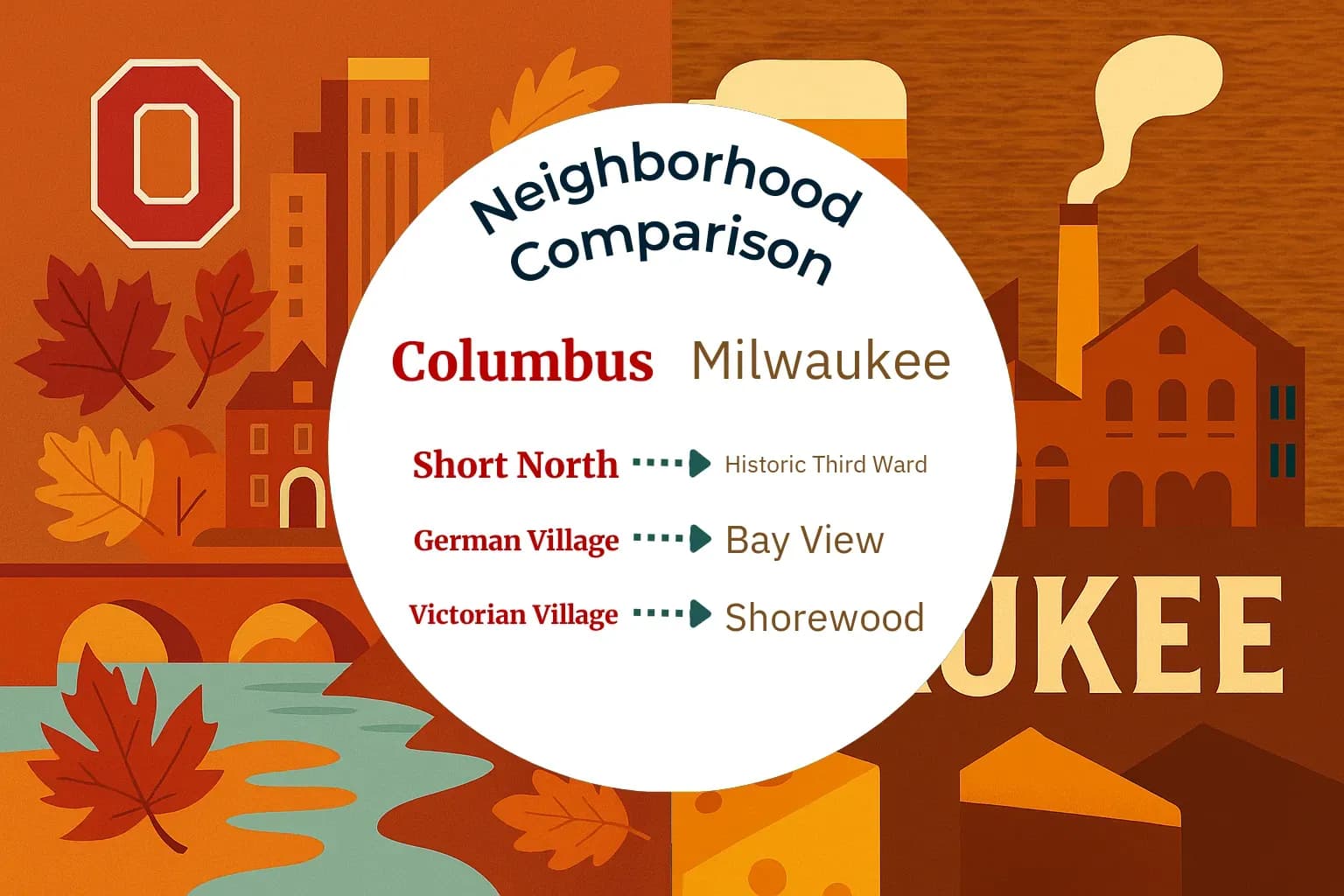 Columbus vs Milwaukee Neighborhood Comparison