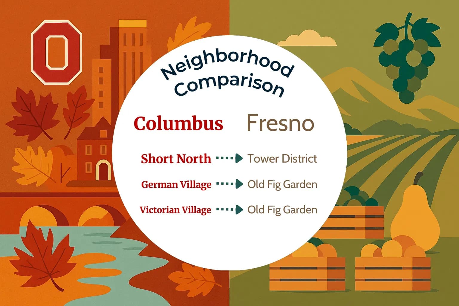 Columbus vs Fresno Neighborhood Comparison