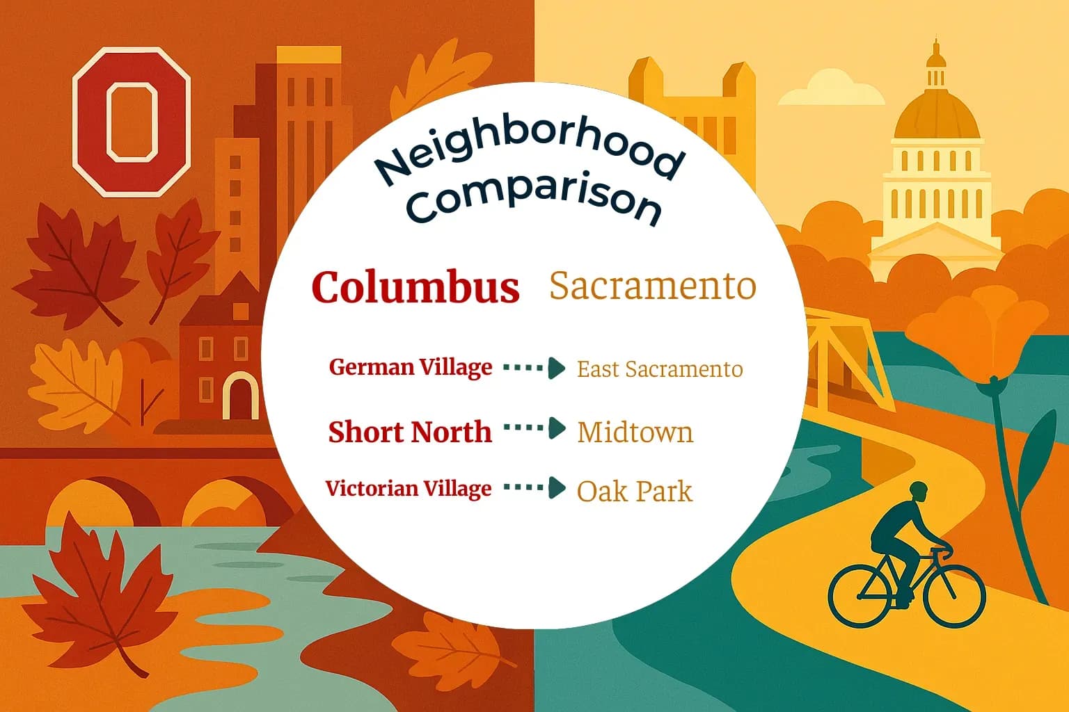 Columbus vs Sacramento Neighborhood Comparison