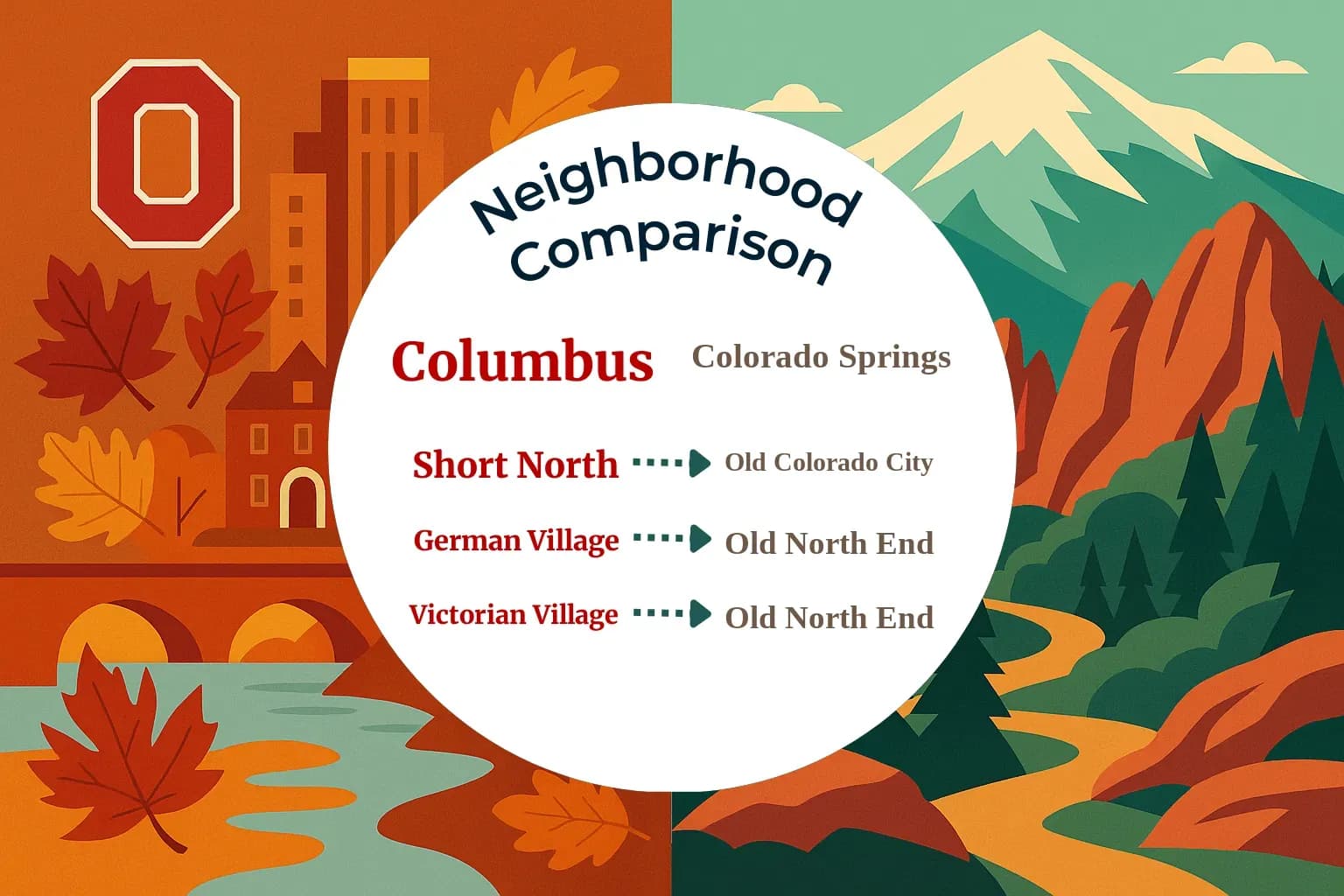 Columbus vs Colorado Springs Neighborhood Comparison