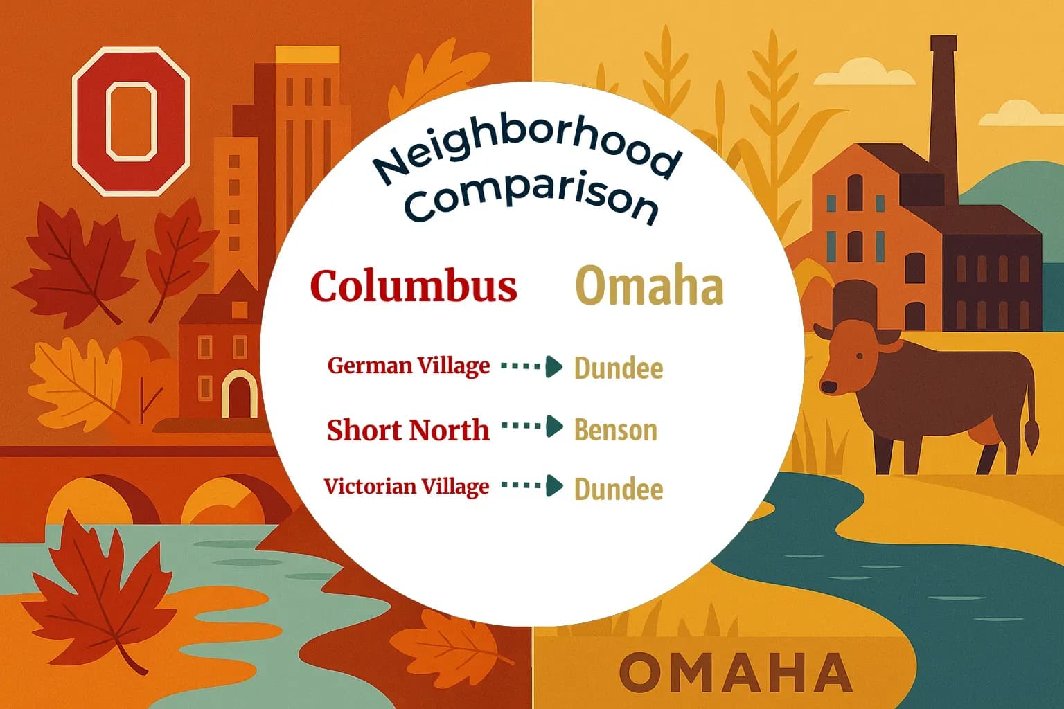 Columbus vs Omaha Neighborhood Comparison