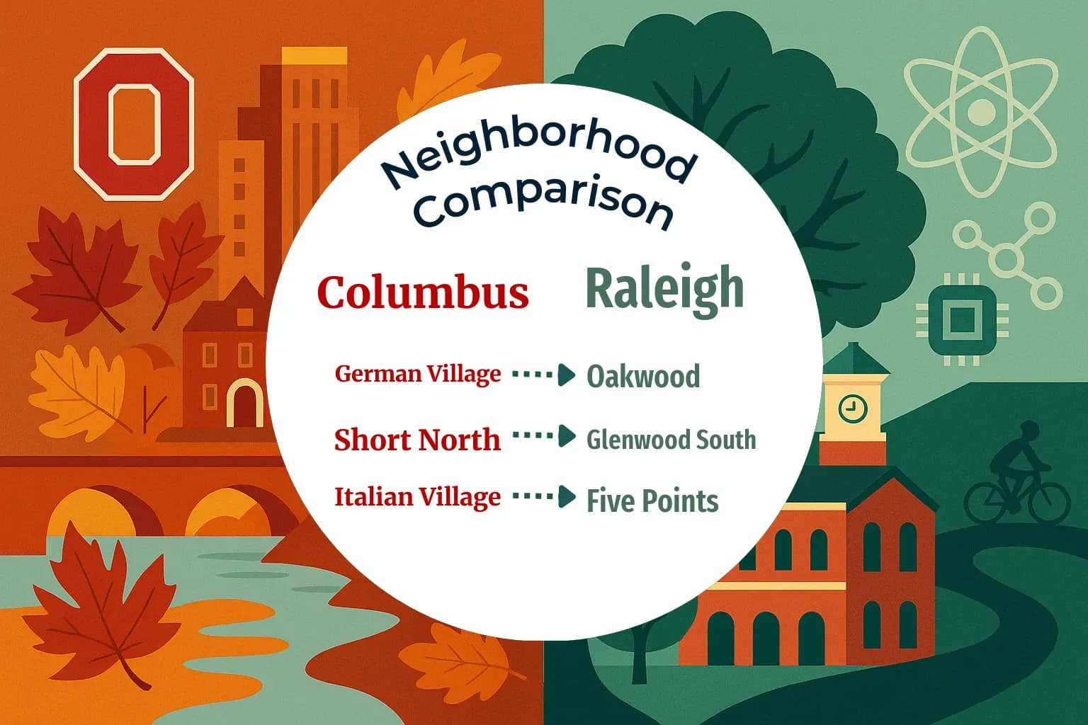 Columbus vs Raleigh Neighborhood Comparison