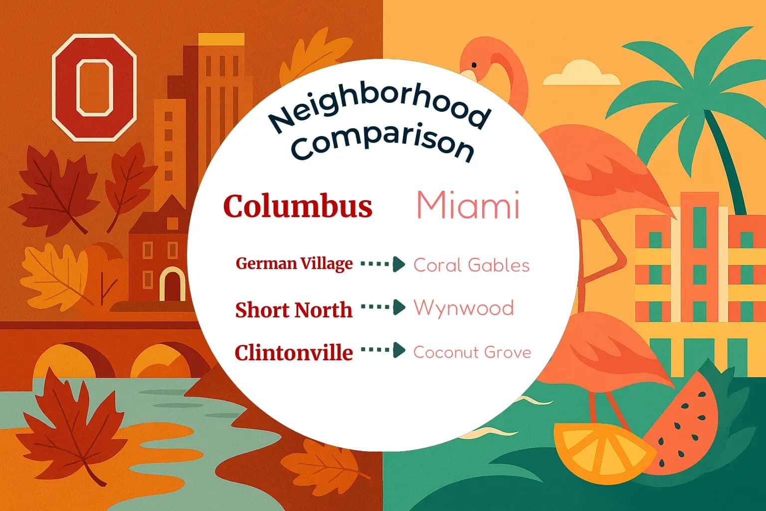 Columbus vs Miami Neighborhood Comparison