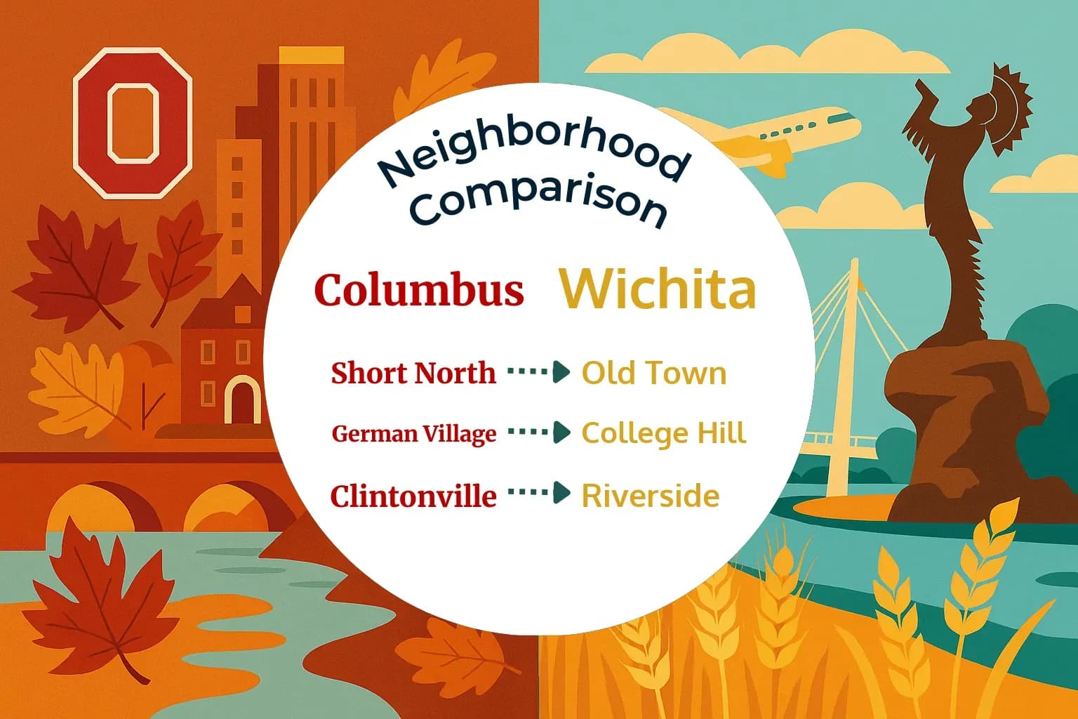 Columbus vs Wichita Neighborhood Comparison