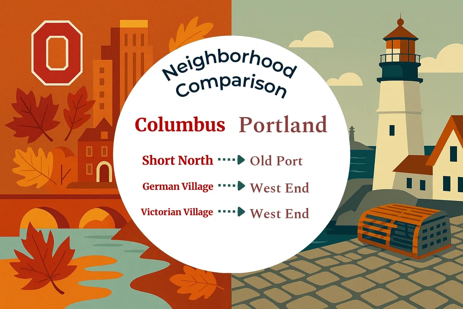 Columbus vs Portland Neighborhood Comparison