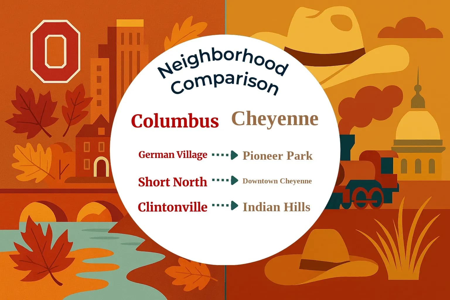Columbus vs Cheyenne Neighborhood Comparison