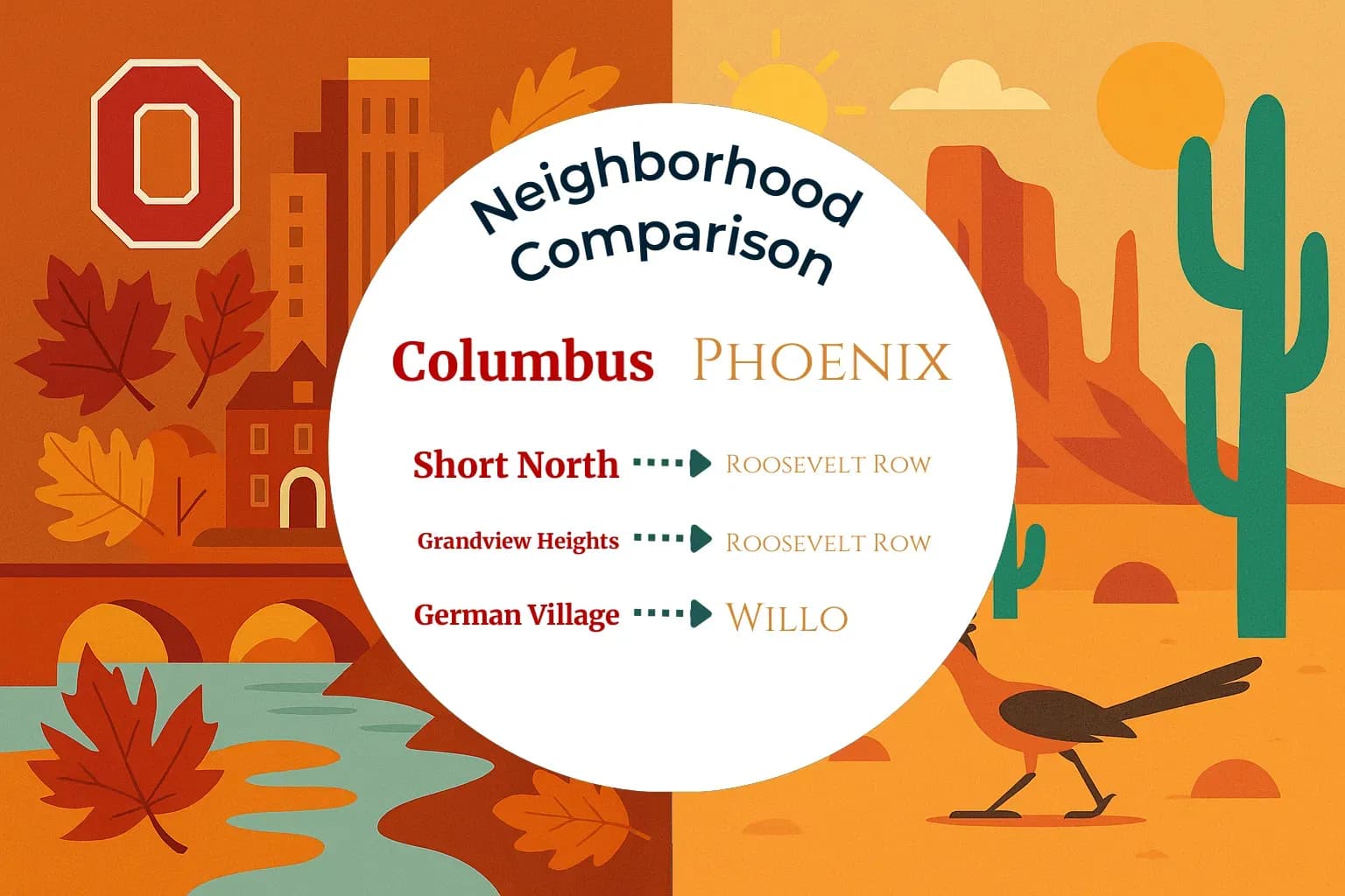 Columbus vs Phoenix Neighborhood Comparison