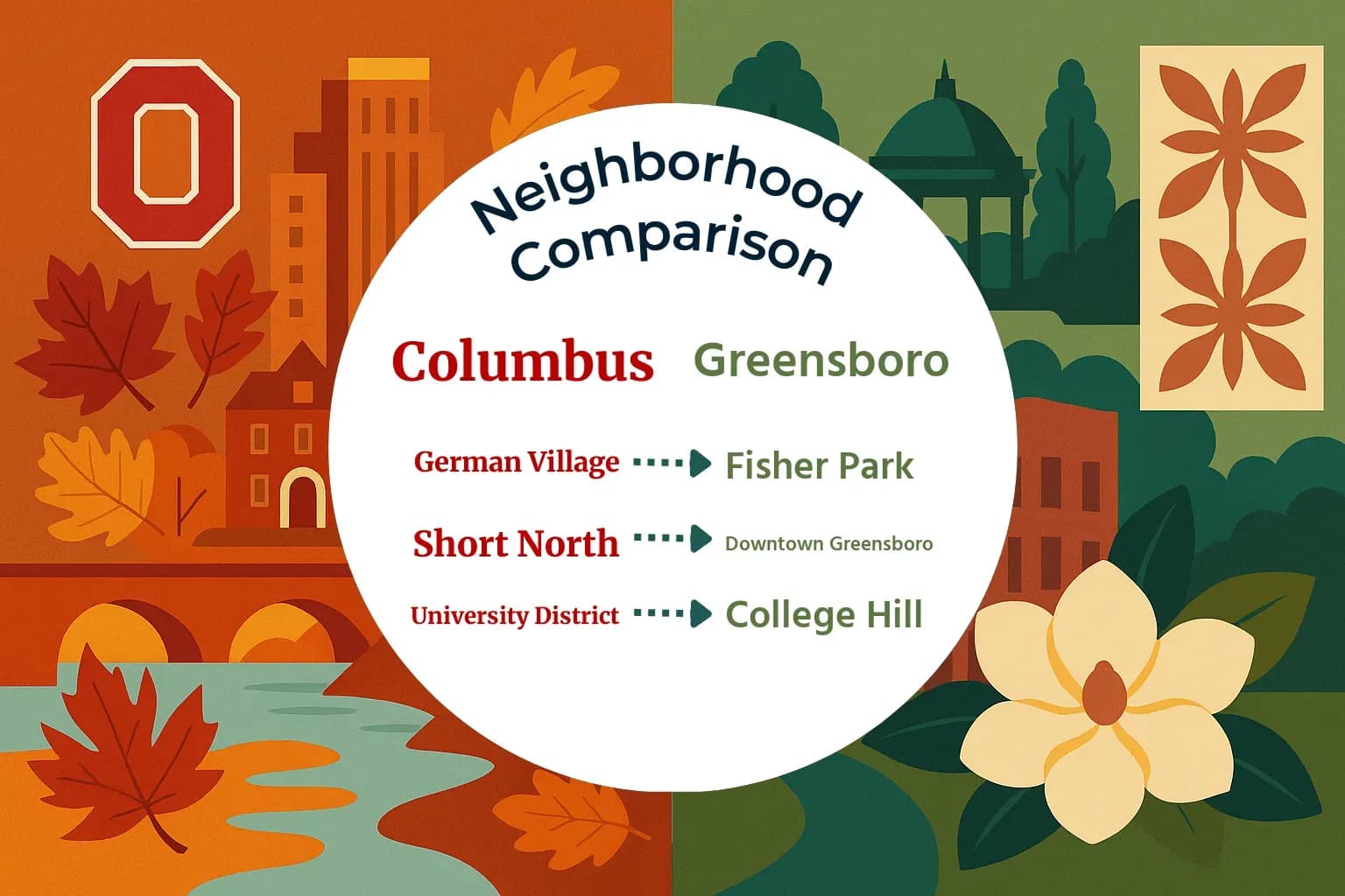 Columbus vs Greensboro Neighborhood Comparison