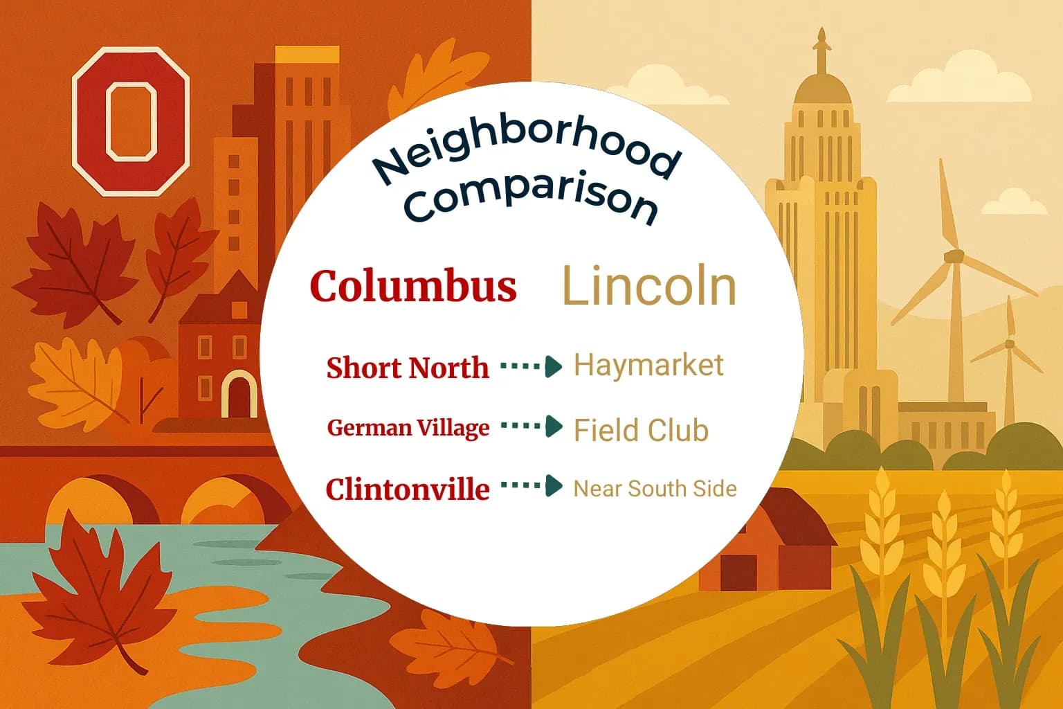 Columbus vs Lincoln Neighborhood Comparison