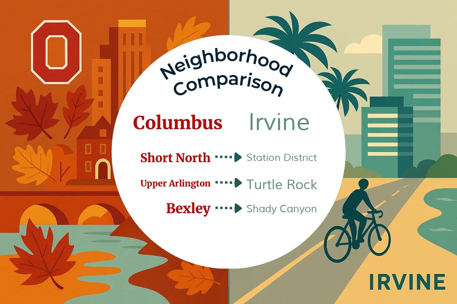Columbus vs Irvine Neighborhood Comparison
