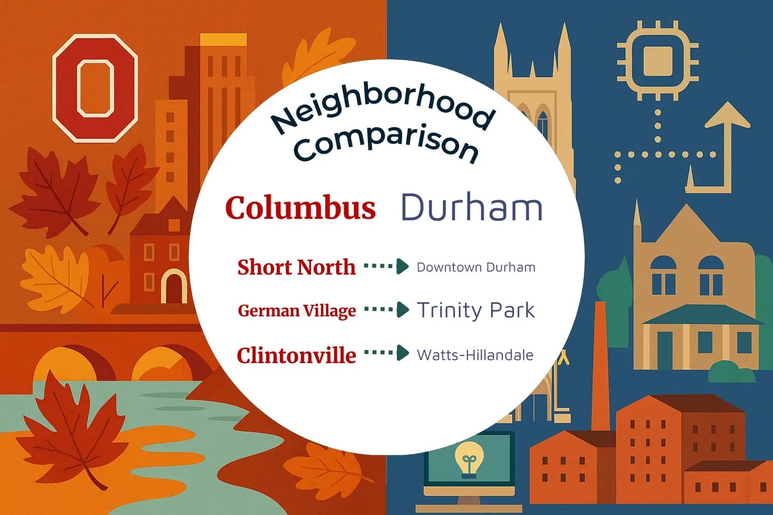 Columbus vs Durham Neighborhood Comparison