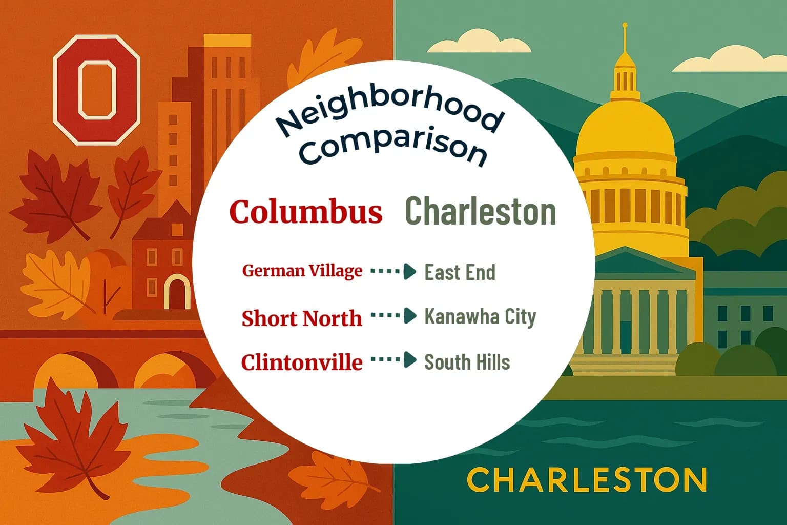 Columbus vs Charleston Neighborhood Comparison