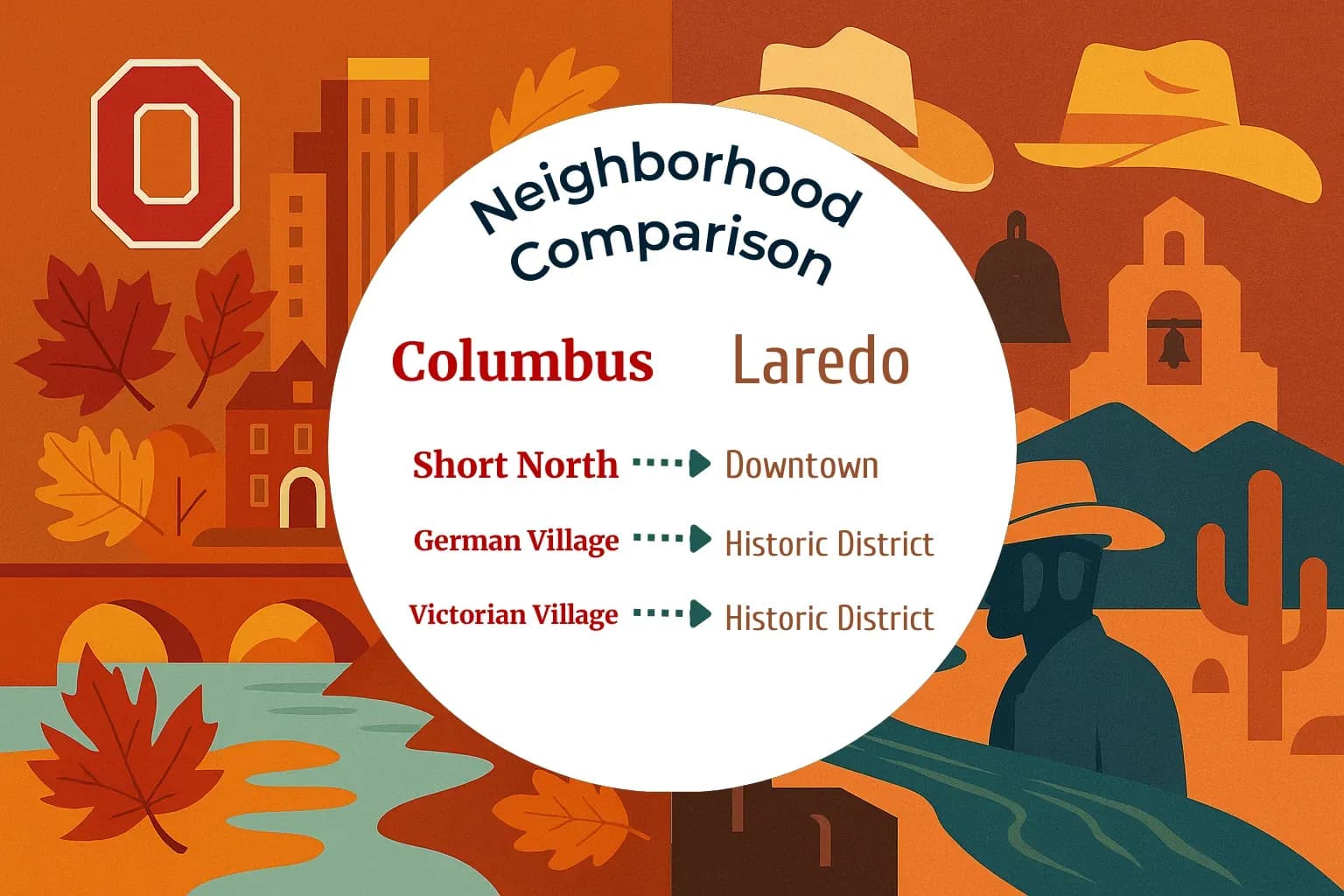 Columbus vs Laredo Neighborhood Comparison