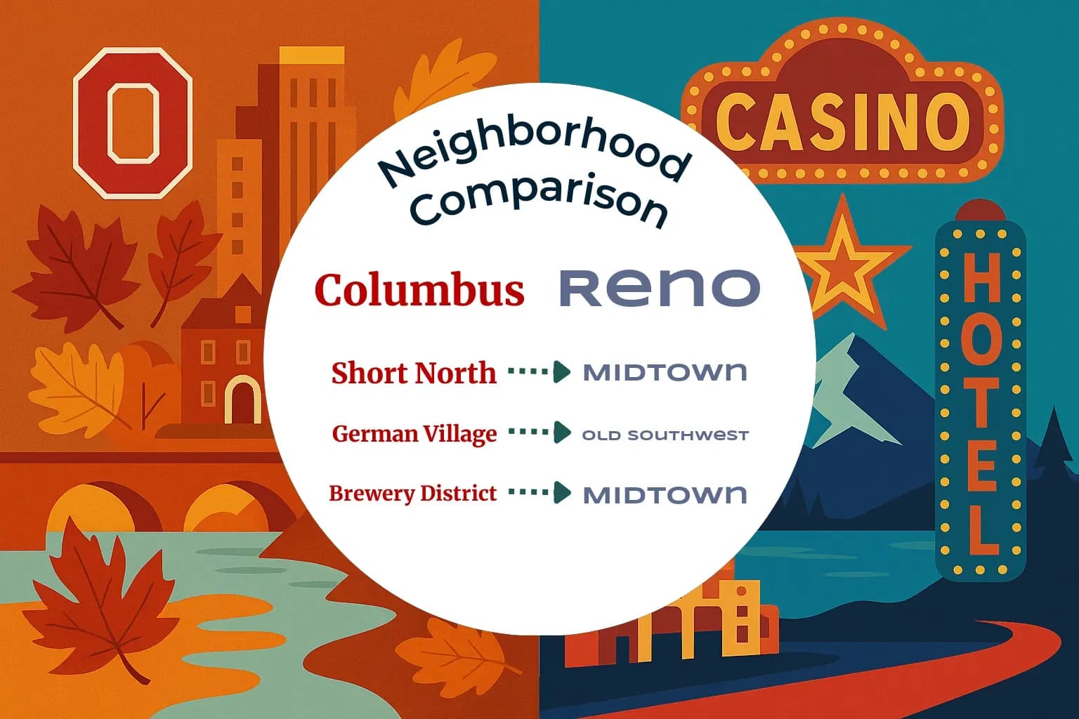 Columbus vs Reno Neighborhood Comparison