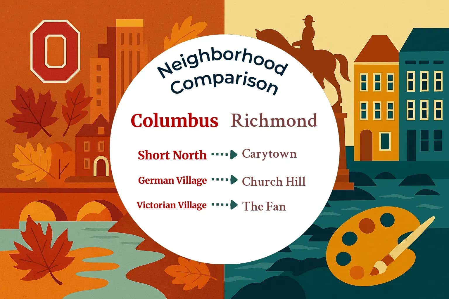 Columbus vs Richmond Neighborhood Comparison