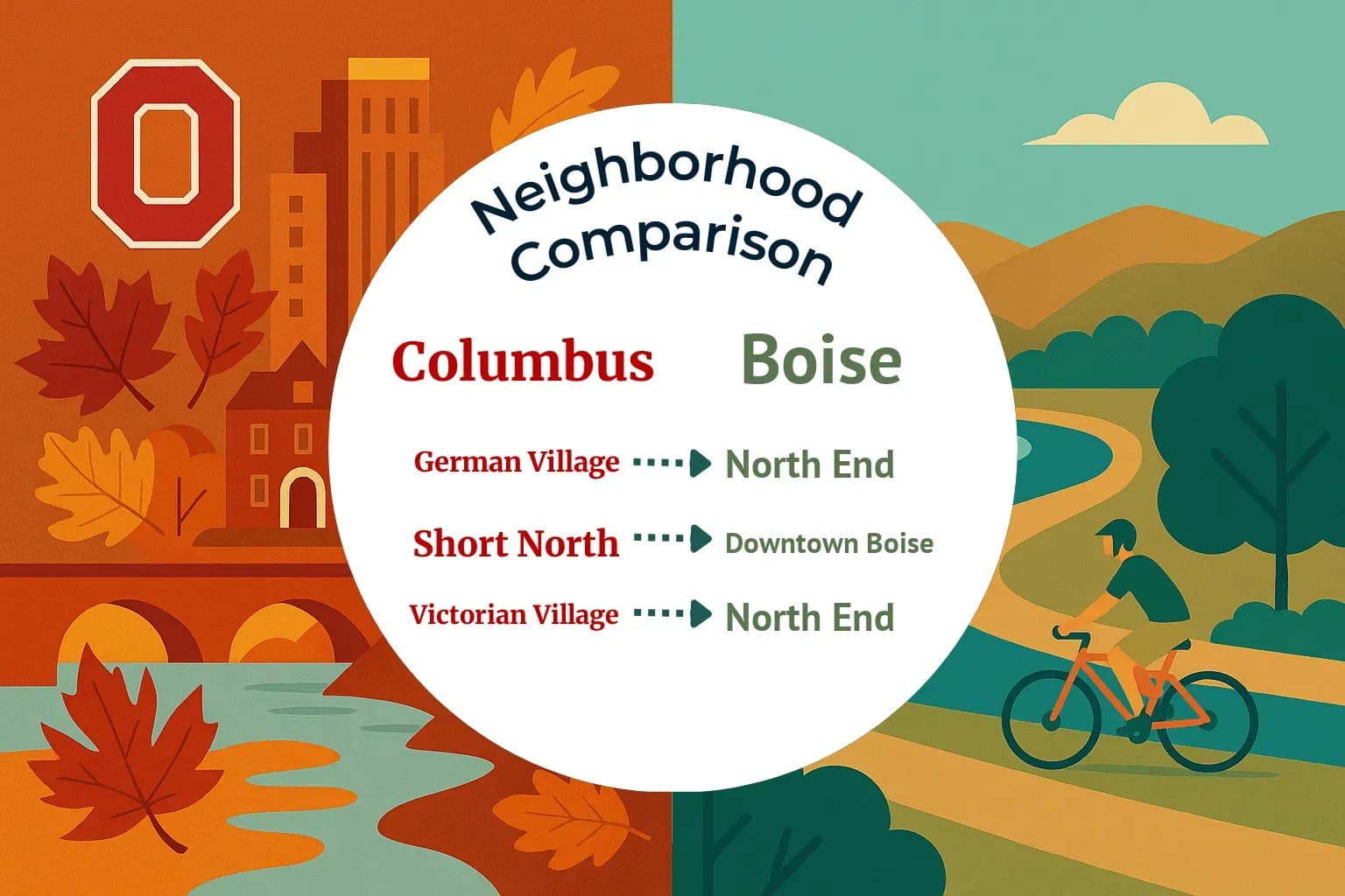 Columbus vs Boise Neighborhood Comparison
