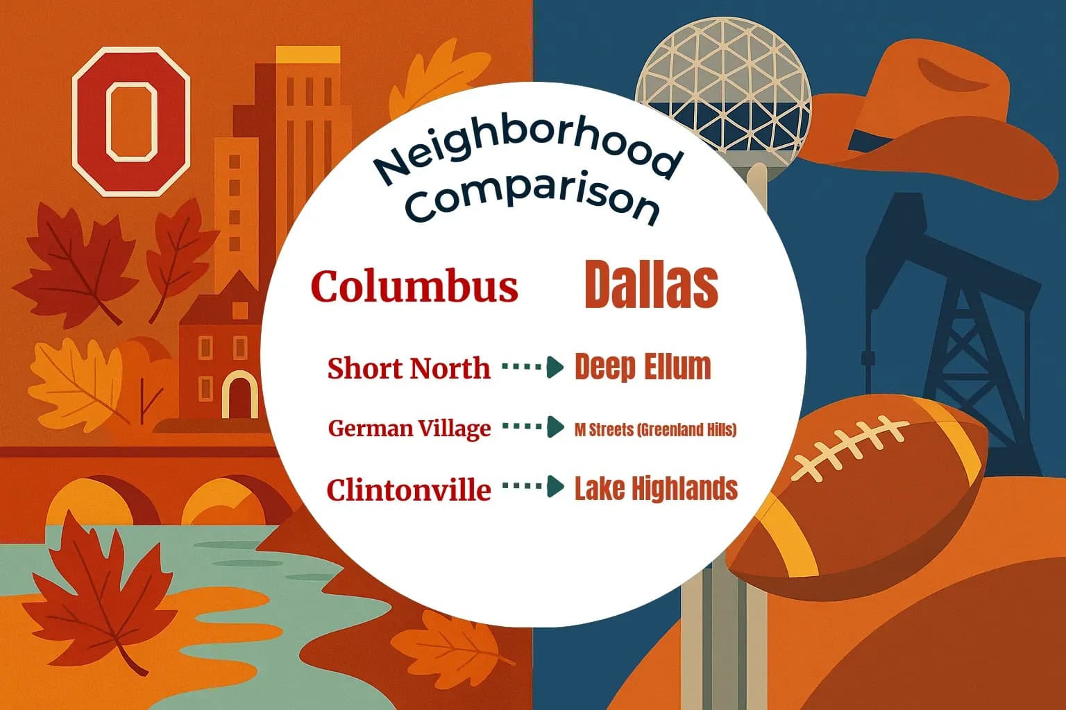 Columbus vs Dallas Neighborhood Comparison