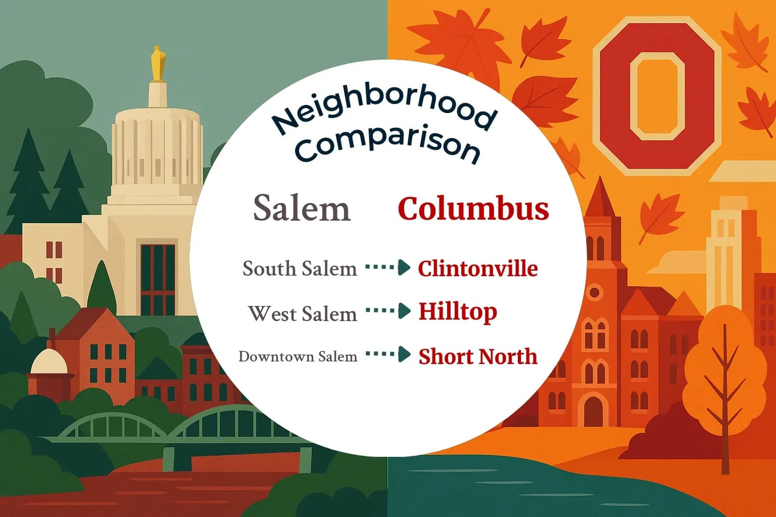 Salem vs Columbus Neighborhood Comparison