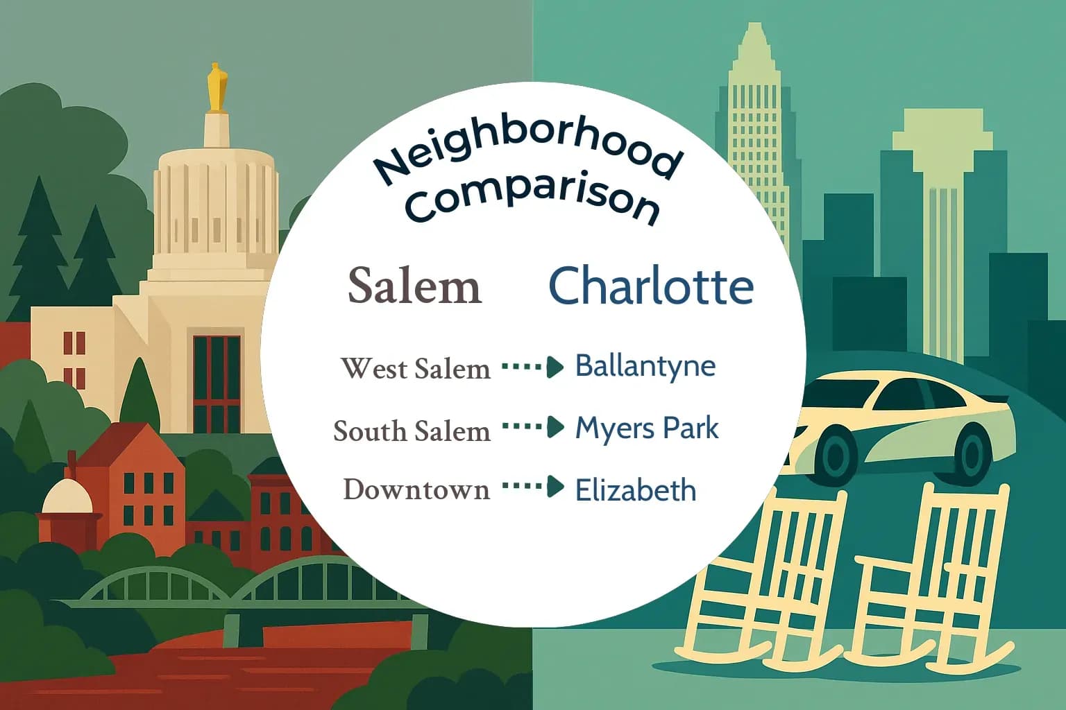 Salem vs Charlotte Neighborhood Comparison