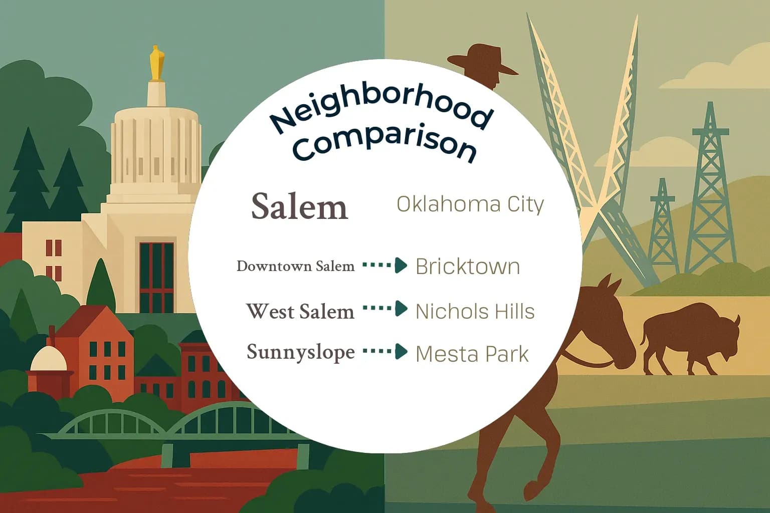 Salem vs Oklahoma City Neighborhood Comparison