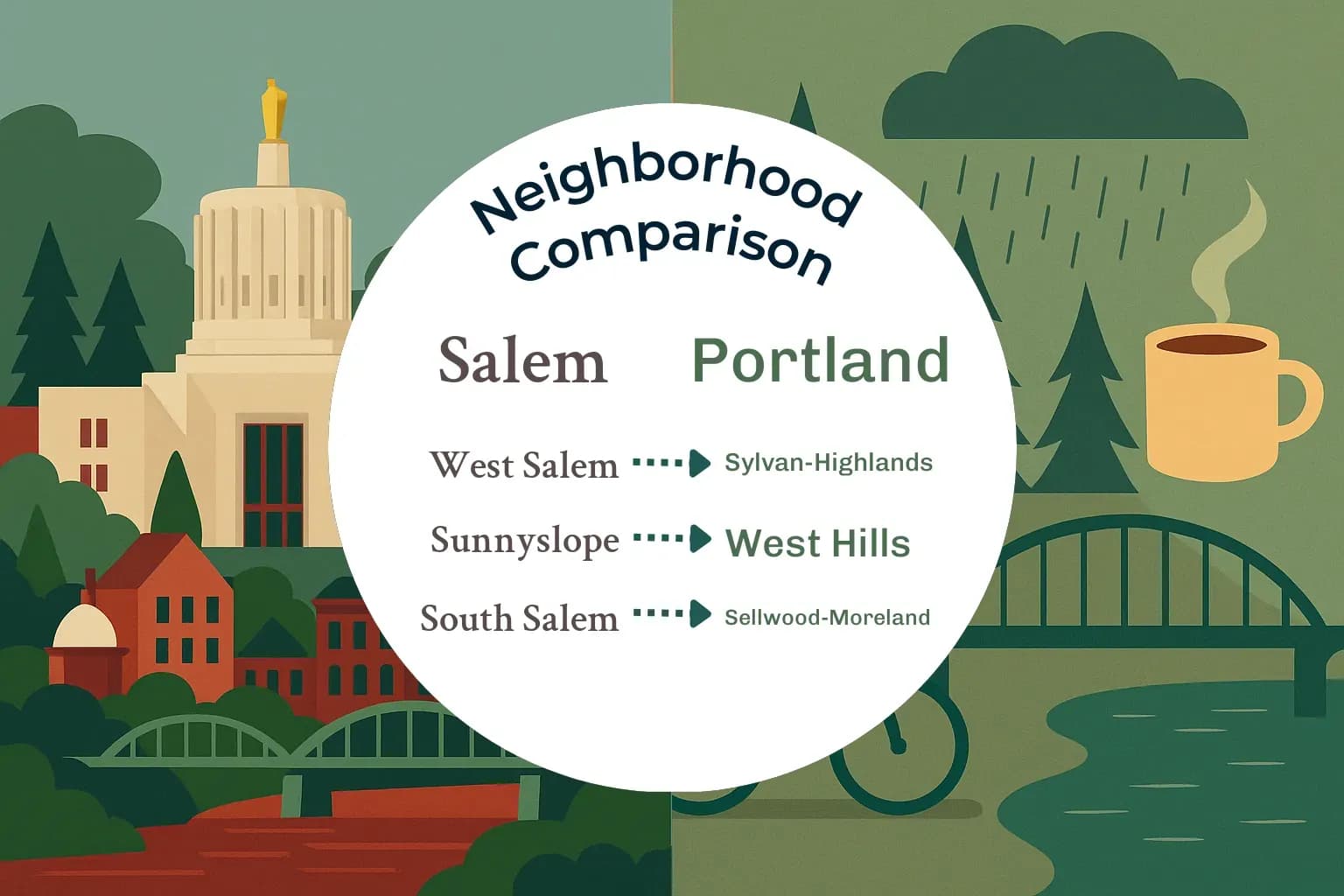 Salem vs Portland Neighborhood Comparison