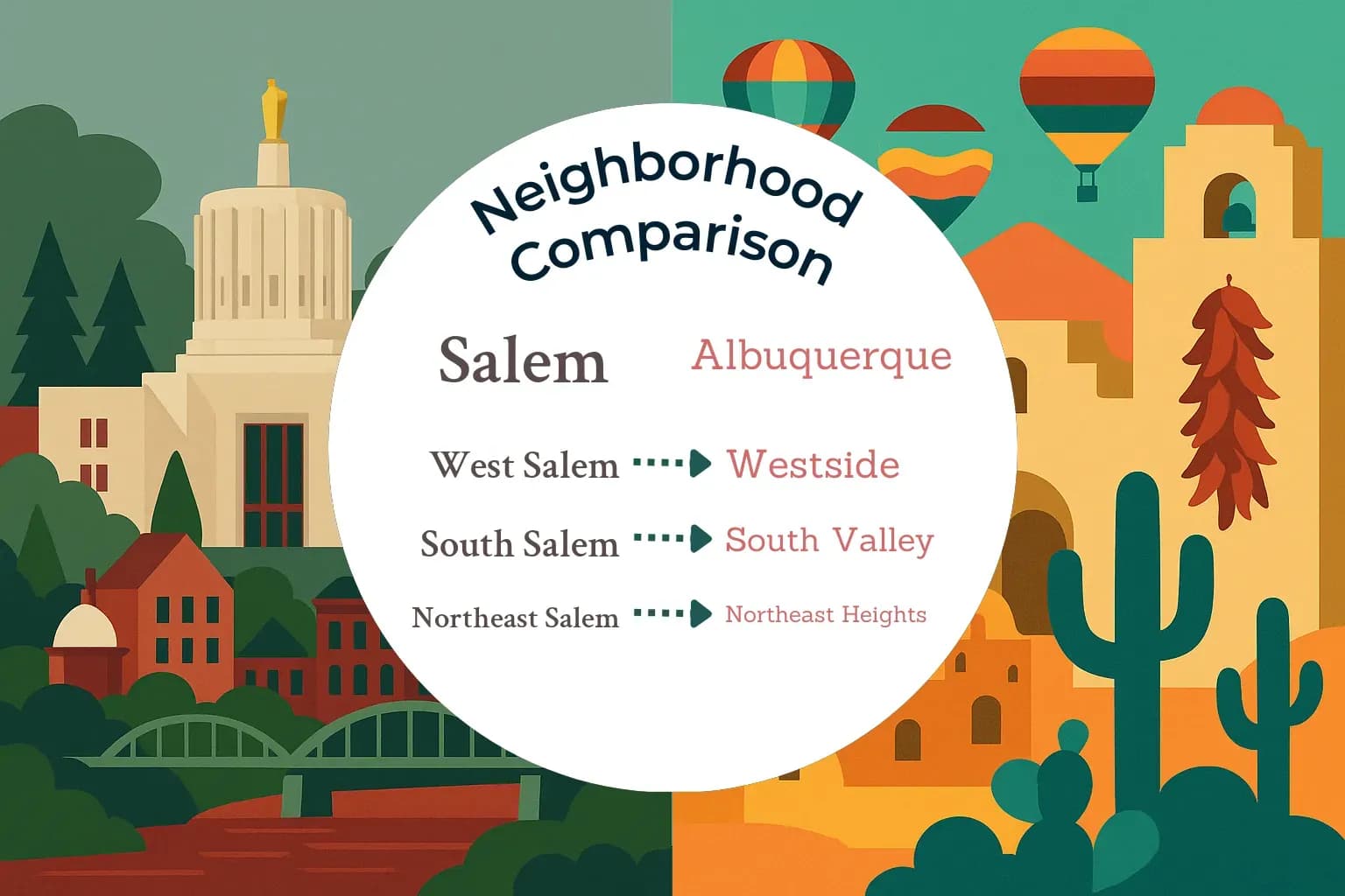 Salem vs Albuquerque Neighborhood Comparison