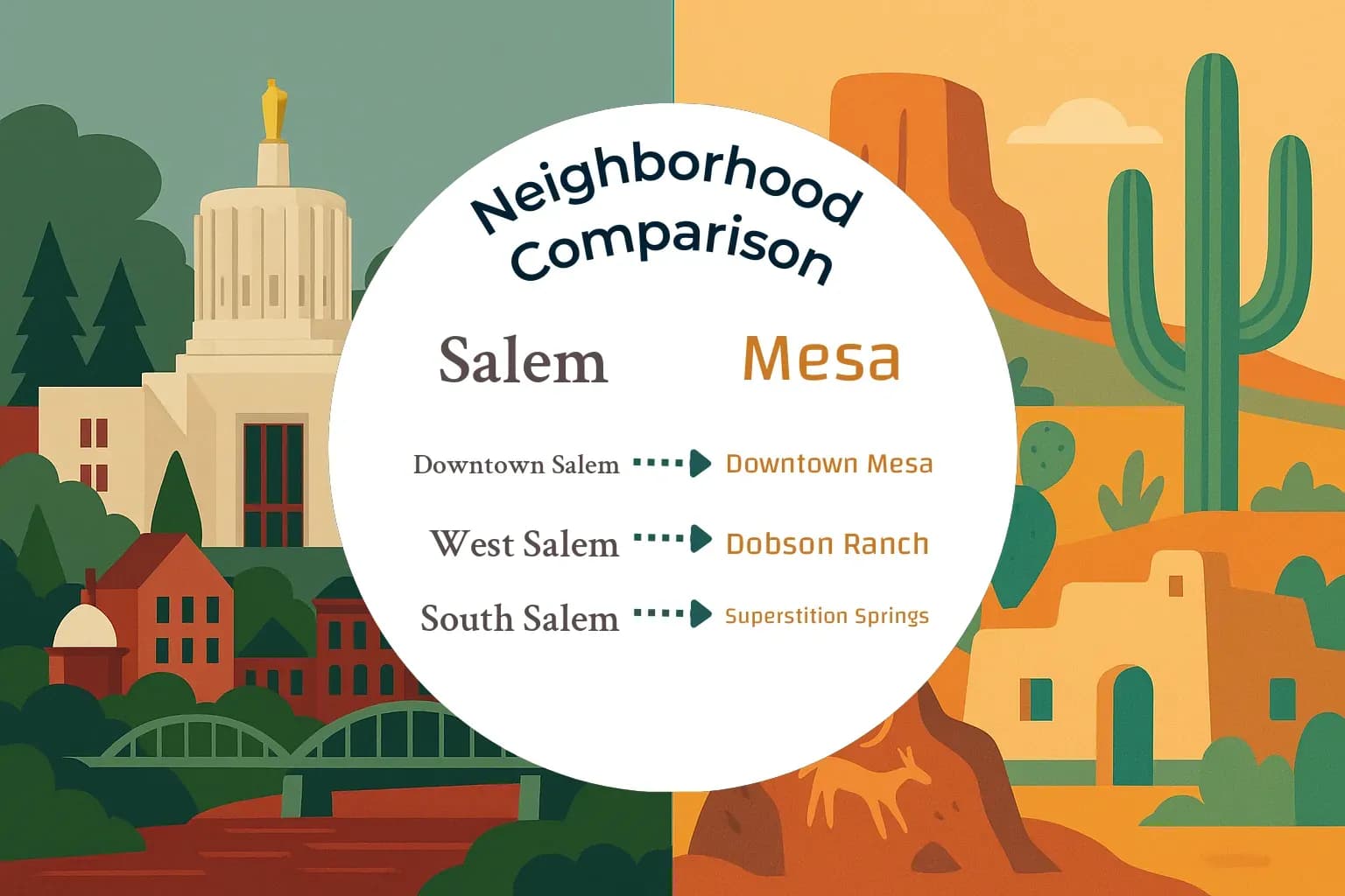 Salem vs Mesa Neighborhood Comparison