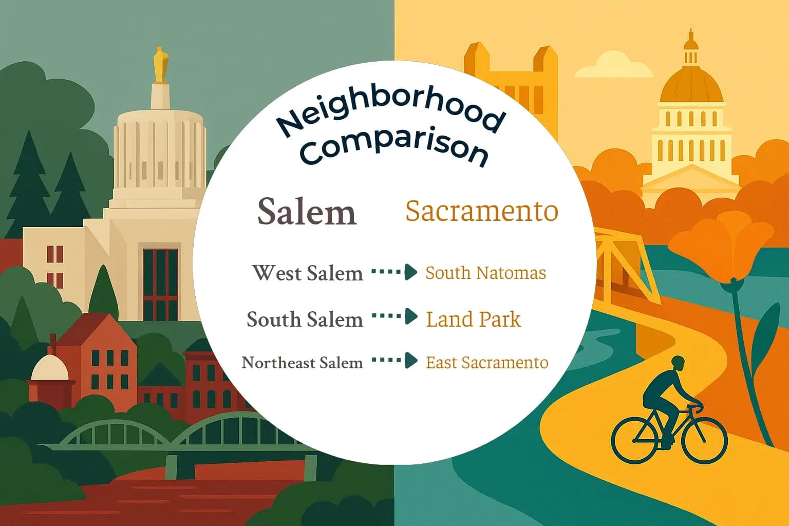 Salem vs Sacramento Neighborhood Comparison