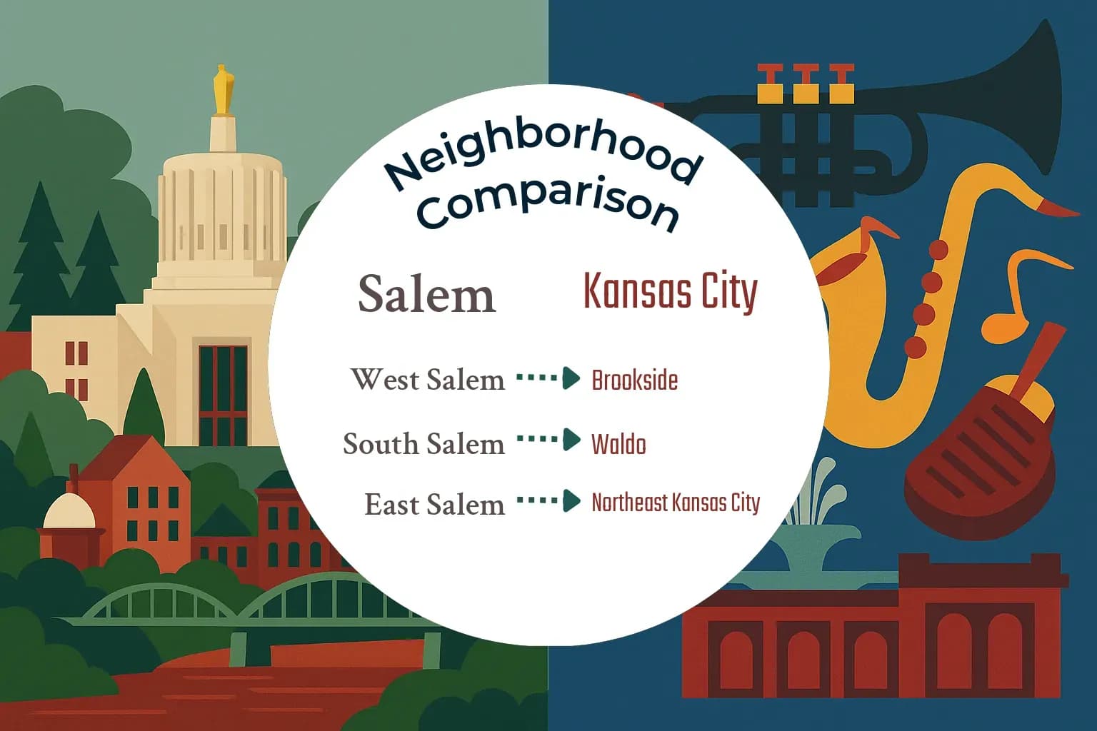 Salem vs Kansas City Neighborhood Comparison