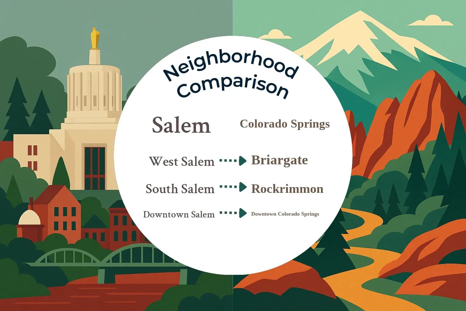 Salem vs Colorado Springs Neighborhood Comparison