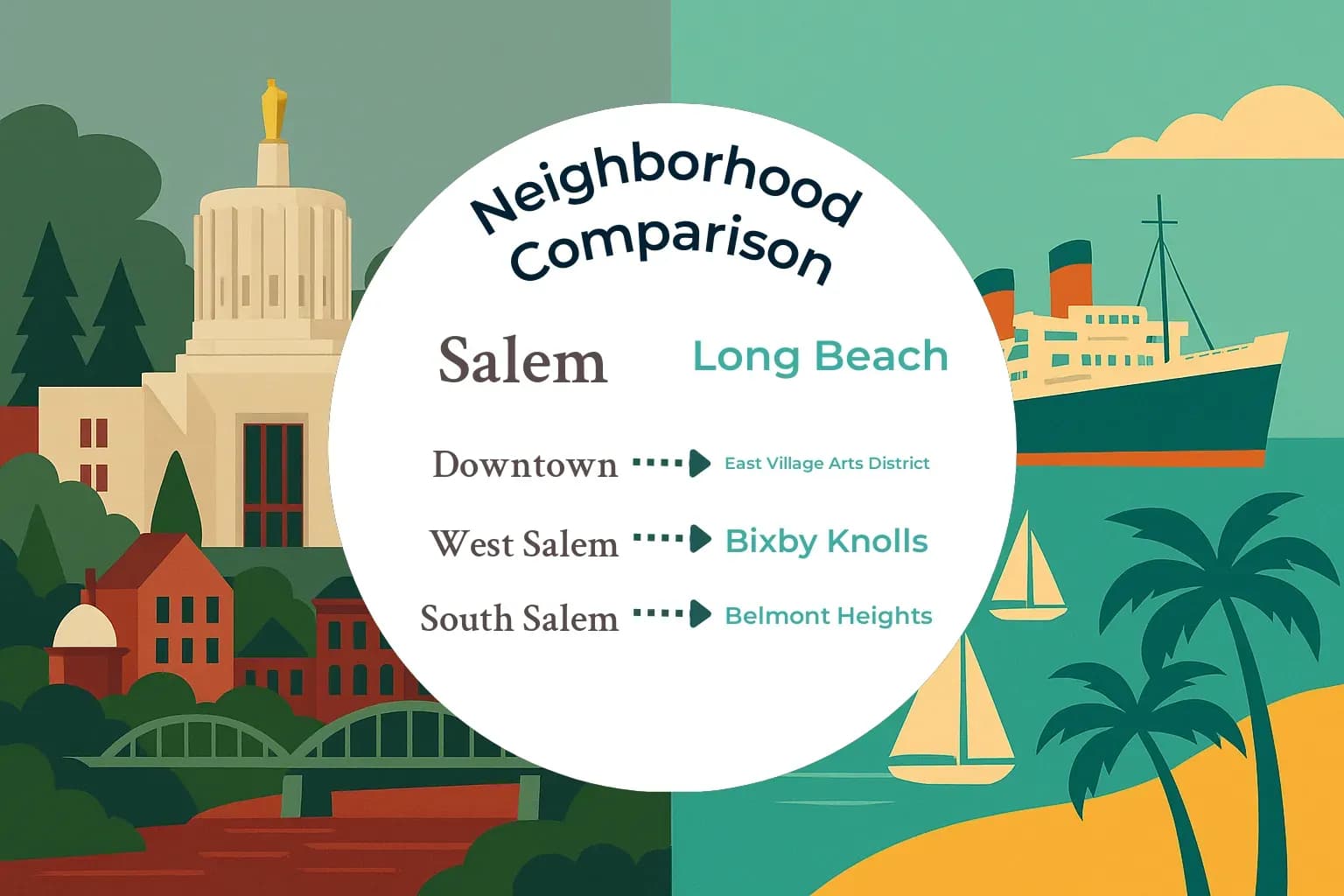 Salem vs Long Beach Neighborhood Comparison