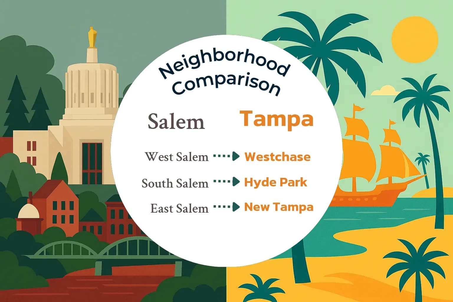 Salem vs Tampa Neighborhood Comparison