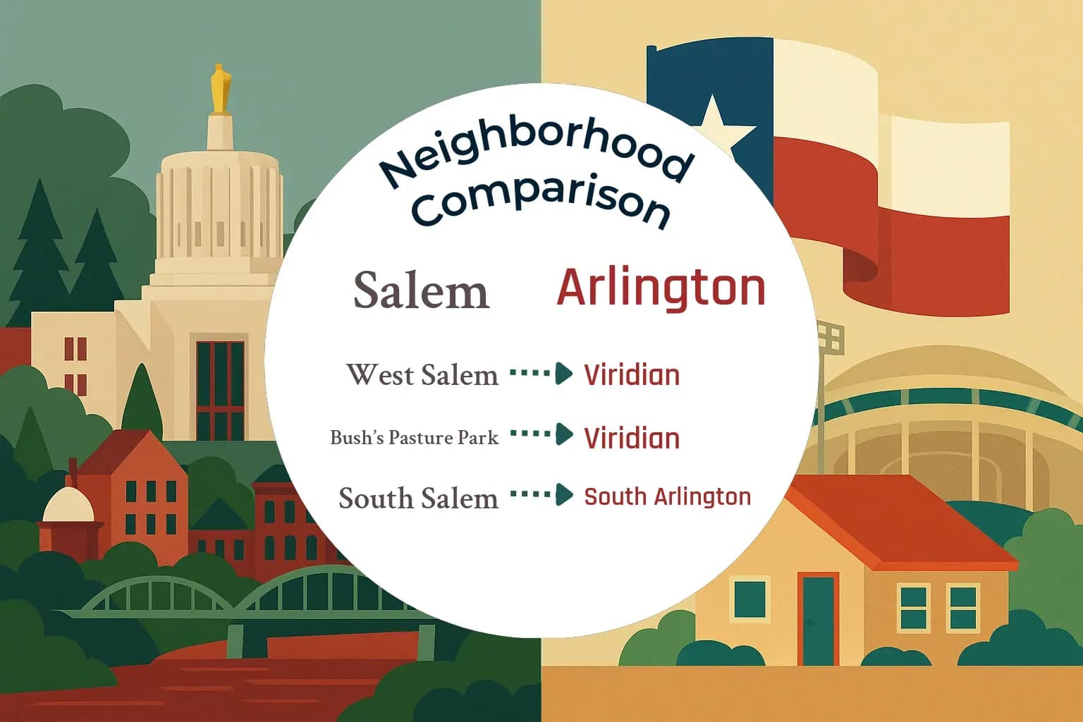 Salem vs Arlington Neighborhood Comparison