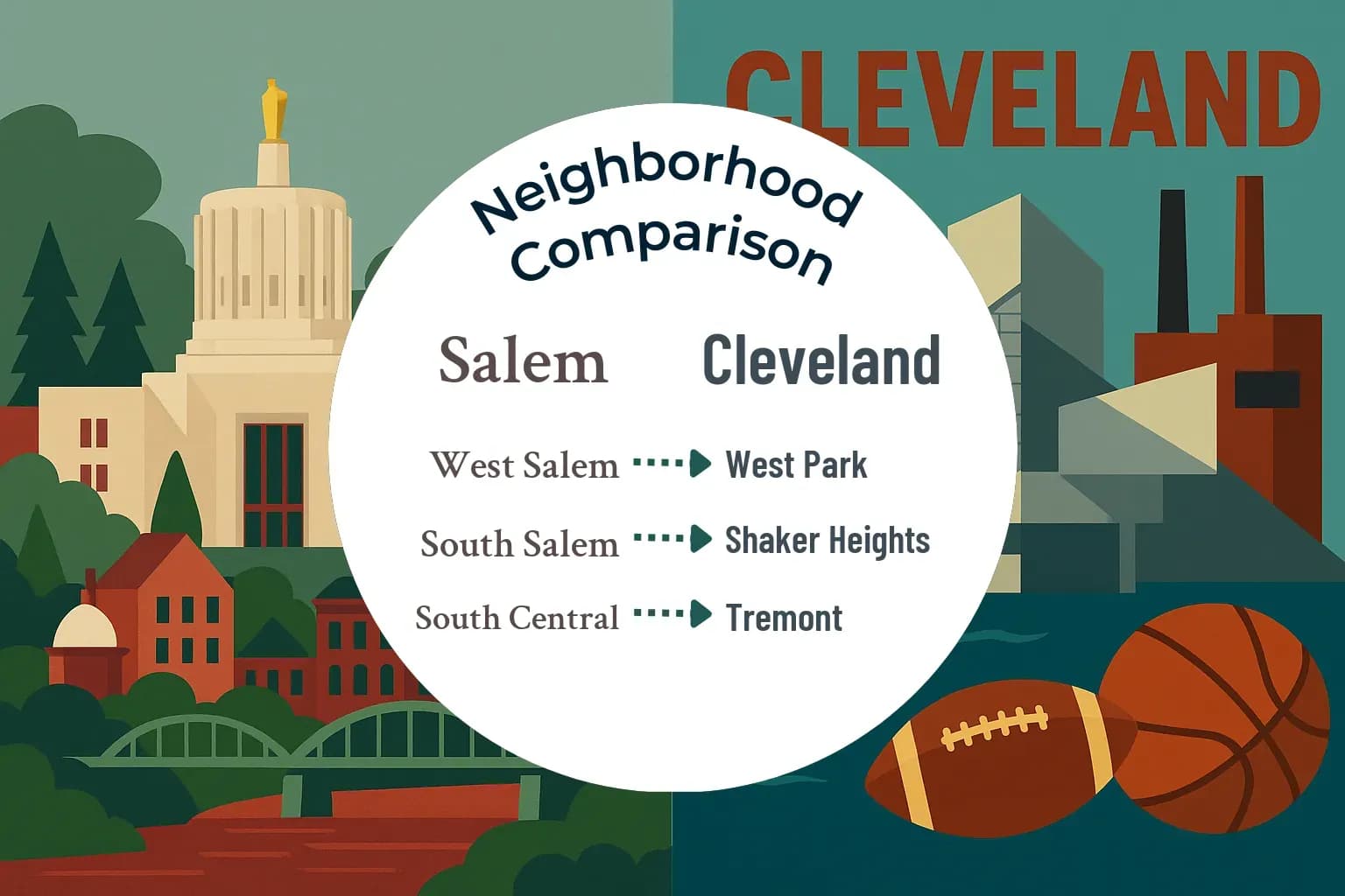 Salem vs Cleveland Neighborhood Comparison