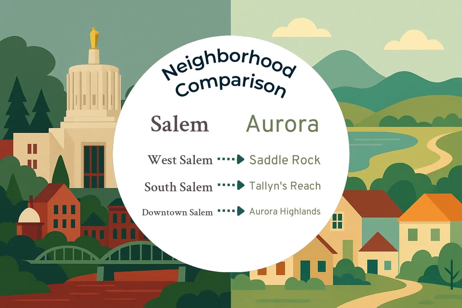 Salem vs Aurora Neighborhood Comparison