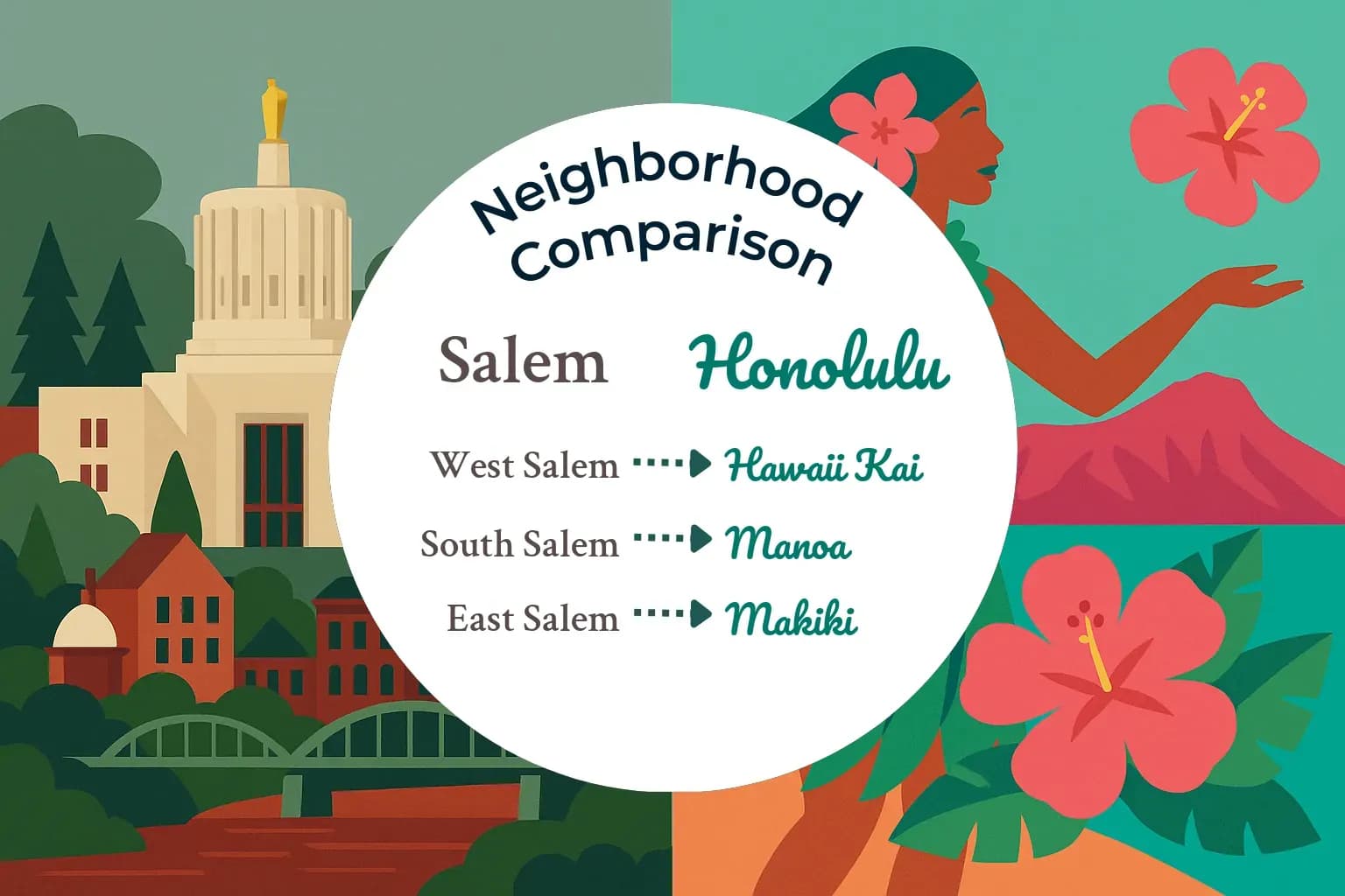Salem vs Honolulu Neighborhood Comparison