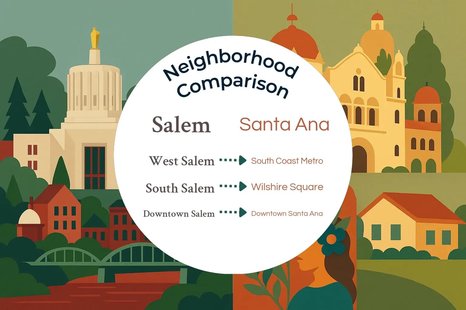 Salem vs Santa Ana Neighborhood Comparison