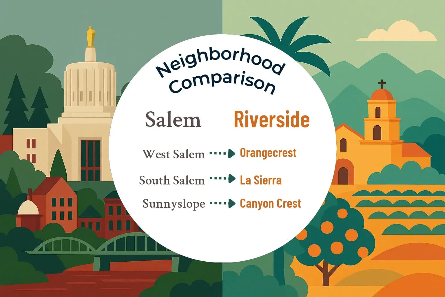 Salem vs Riverside Neighborhood Comparison